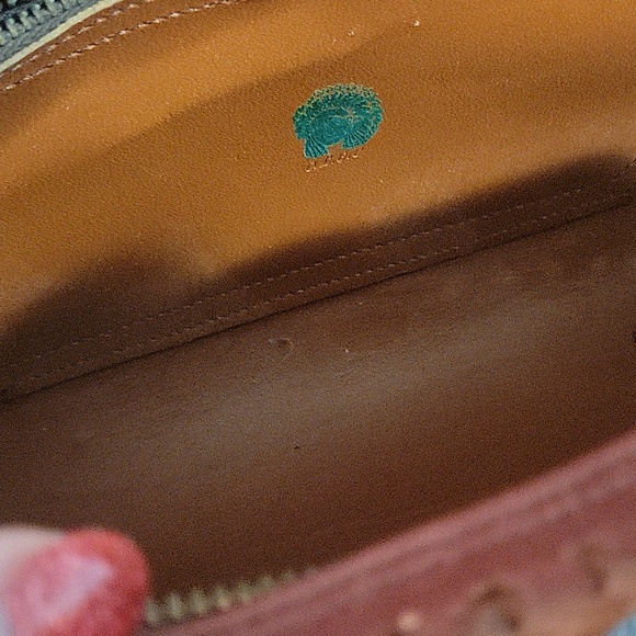 Vintage Hand Tooled Leather Clutch - Picture 3 of 4